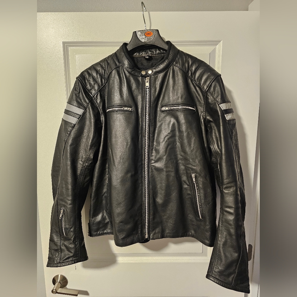 Men's Black Leather Jacket